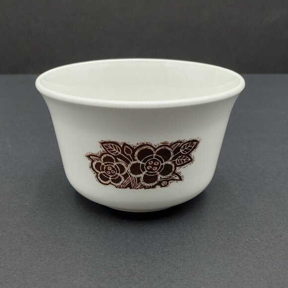 Corelle Batik Creamer & Open Sugar Bowl Corning Brown Floral Sugar Bowl Creamer - Picture 6 of 7